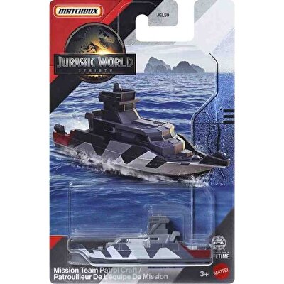 Matchbox Jurassi̇c World Model Araçlar Mission Team Patrol Craft JGK95