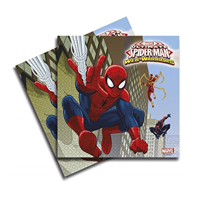 Spider Man Web Warriors Peçete - 20'li