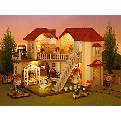 Sylvanian Families Kırmızı Çatılı Işıklı Şehir Evi 5302