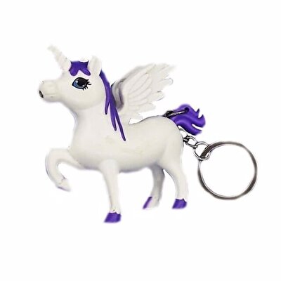 Pegasus Işıklı Sesli Mor Anahtarlık