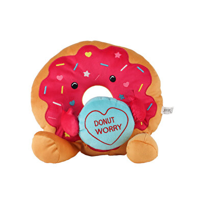 Donut Peluş Mor Yastık