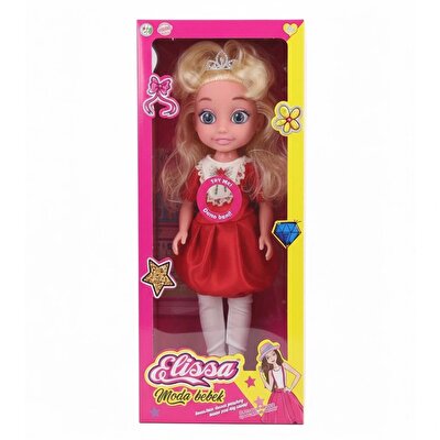 Elissa Prenses Taçlı Kız Oyuncak Bebek
