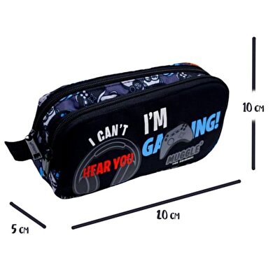 Muggle Game Over 2 Gözlü Kalemlik Çantası 9444