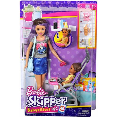 Barbie Bebek Bakıcılığı Oyun Seti Uyku Temalı FJB00