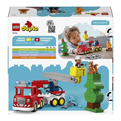 LEGO DUPLO Kasabası Hortumlu İtfaiye Aracı ve İtfaiyeci 10473