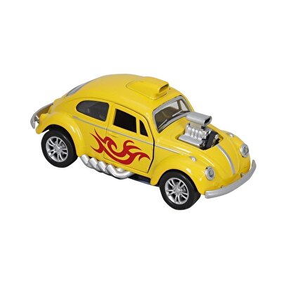 Işıklı Metal Çek Bırak Motorlu Tosbağa Sarı