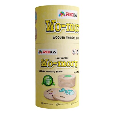 Wo Mory Hayvanlar Ahşap Kartlar