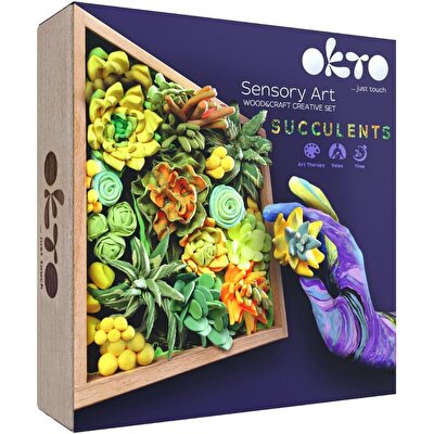 OKTO Succulents Energy 3D Duyusal Sanat Seti