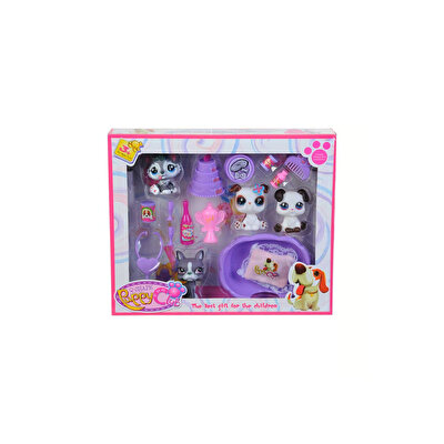 Kutuda 4'lü Beyaz Köpek Miniş Seti