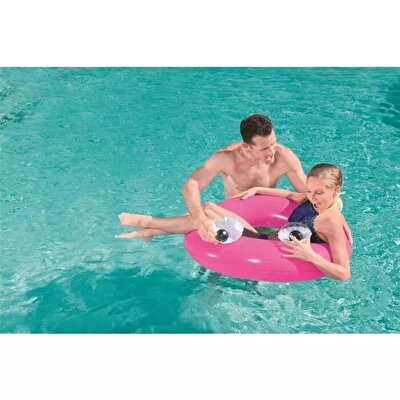Bestway Gözlü Pembe Yüzme Simidi 91 Cm