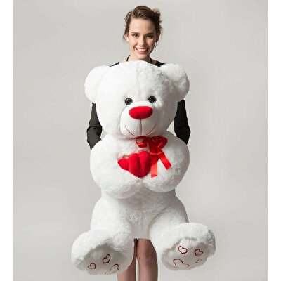 Peluş Kalpli Ayı 100 cm.