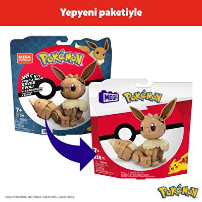 Mega Pokemon Yap ve Oyna Figürler Eevee HDL84