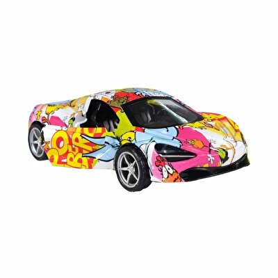 Çek Bırak Yarış Arabası Rengarenk