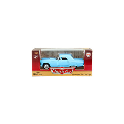 Die Cast 1:32 Klasik Çek Bırak Araba Mavi