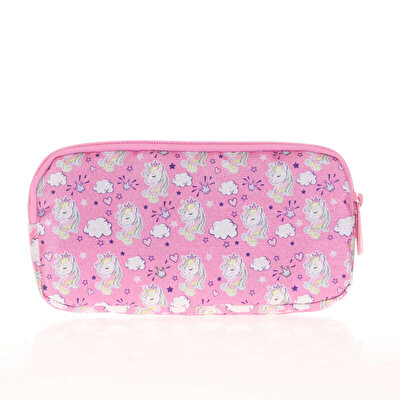 Kaukko Kids&Love 3 Bölmeli Kapi̇tone Unicorn Kalem Çantası