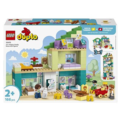 LEGO DUPLO Kasabası 3’ü 1 Arada Figürlü Modern Aile Evi 10470