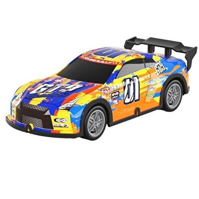 1:20 Işıklı ve Sesli Aurora Yarış Arabası Turuncu Sarı