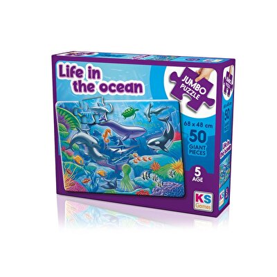 Ks Puzzle Life In The Ocean Jumbo Boy Puzzle 50 Parça