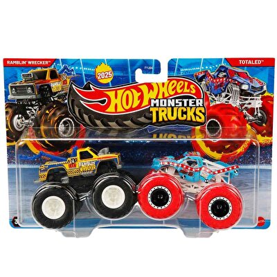 Hot Wheels Monster Trucks Güçlü İkili 1:64 Arabalar Ramblin Wrecker JCC67