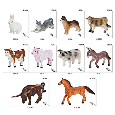 Tüpte Çiftlik Hayvanları Seti