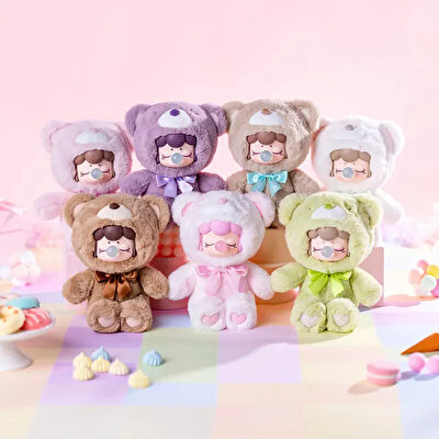 Rolife Nanci Colorful Chocolate Cutie Bears Sürpriz Paket Peluş 17,5 Cm