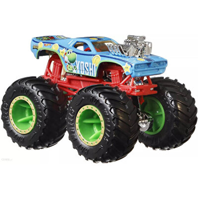Hot Wheels Monster Trucks Gösteri Dünyası Temalı 1:64 Arabalar Yoshi HCR77