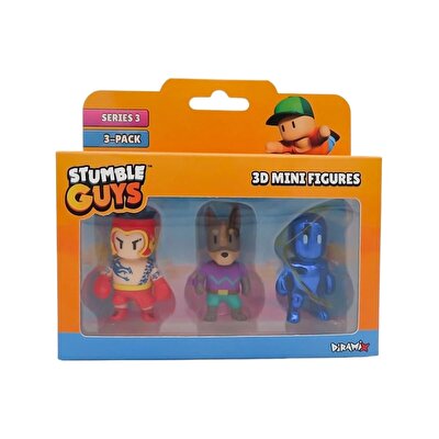 Stumble Guys 3'lü Mini Figür Seti 9 S3 40023