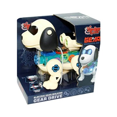 Işıklı, Müzikli ve Hareketli Krem Robot Köpek