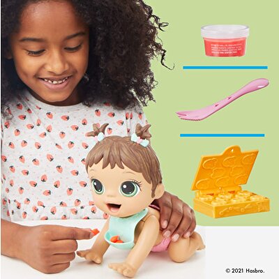 Baby Alive Bebeğimle Mama Eğlencesi Kumral F2618