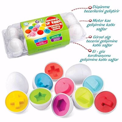 Geometrik Yumurta Eşleme Oyunu 10'lu
