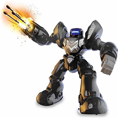 Robo Blast Sesli ve Işıklı Uzaktan Kumandalı Siyah Robot