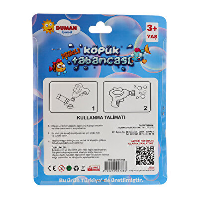 Vakumlu Işıklı Balık Köpük Tabancası Kırmızı