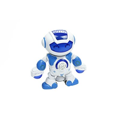 Müzikli ve Işıklı Projeksiyonlu Robot Mavi