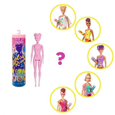 Barbie Color Reveal Renk Değiştiren Sürpriz Barbie Kum ve Güneş Serisi GWC57