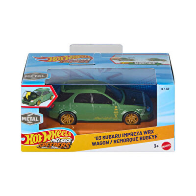 Hot Wheels Pull-Back Speeders 1:43 Arabalar 03 Subaru Impreza Wrx Wagon JKP91