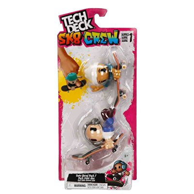 Tech Deck SK8 Crew Figürlü Parmak Kaykayı 2’li Set 1