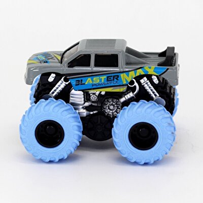 1:36 Ölçekli Sürtmeli Dev Tekerli Araçlar Gri Blaster