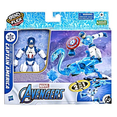 Avengers Bend ve Flex Missions Captain America Buz Görevi F5868