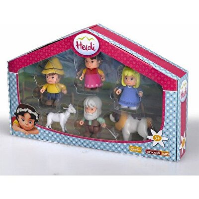 Heidi 4'lü Figür Ve 2 Hayvan Set