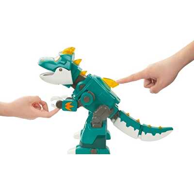 Harika Kanatlar Işıklı Tino ve Mini World Aircraft Robot 2’si 1 Arada Dönüşen Set