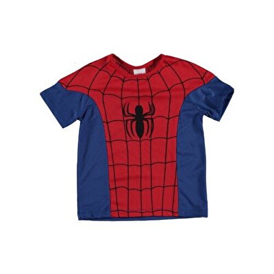 Mavi Örümcek Yazlık T-shirt 7-9 Yaş