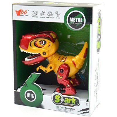 Işıklı ve Sesli Die Cast Kırmızı Dinozor