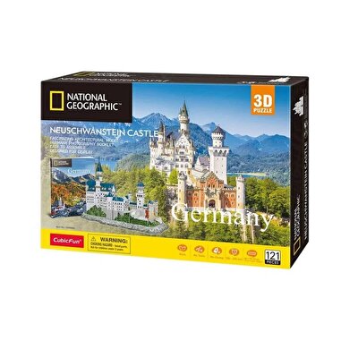 Nessiworld National Geographic 3D Puzzle Neuschwanstein Kalesi Almanya