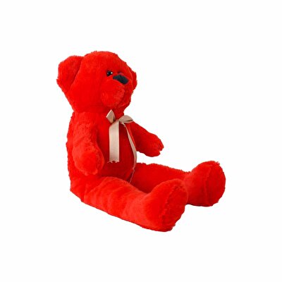 Büyük Kurdeleli Kırmızı Ayı 50 Cm