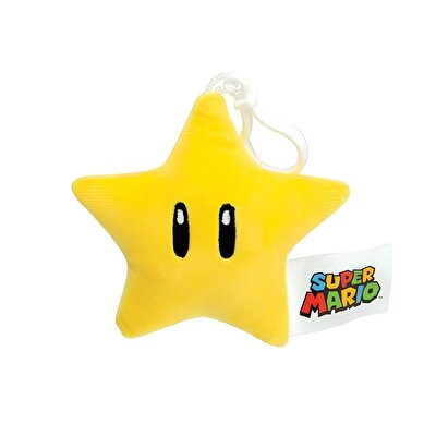 Super Mario Çanta Klips 10 Cm Star