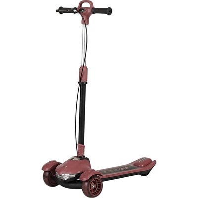 Prego Rapid Işıklı Müzikli ve Katlanabilir Scooter Bordo
