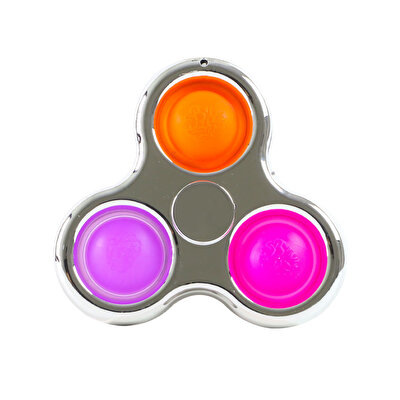 Pop It Elektroliz 3 Parmak Stres Çarkı Gümüş