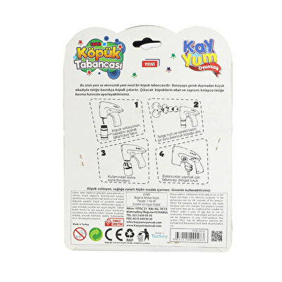 Büyük Işıklı Köpük Tabanca Mavi