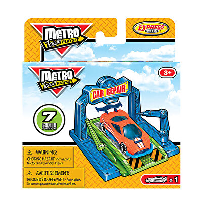 Express Wheels Metro Town Araba Oto Tamir Oyun Seti