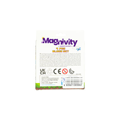 Magnivity Manyetik Bloklar Karpuz-Kaktüs-Merdivenli Taş Bloklar 9 Parça